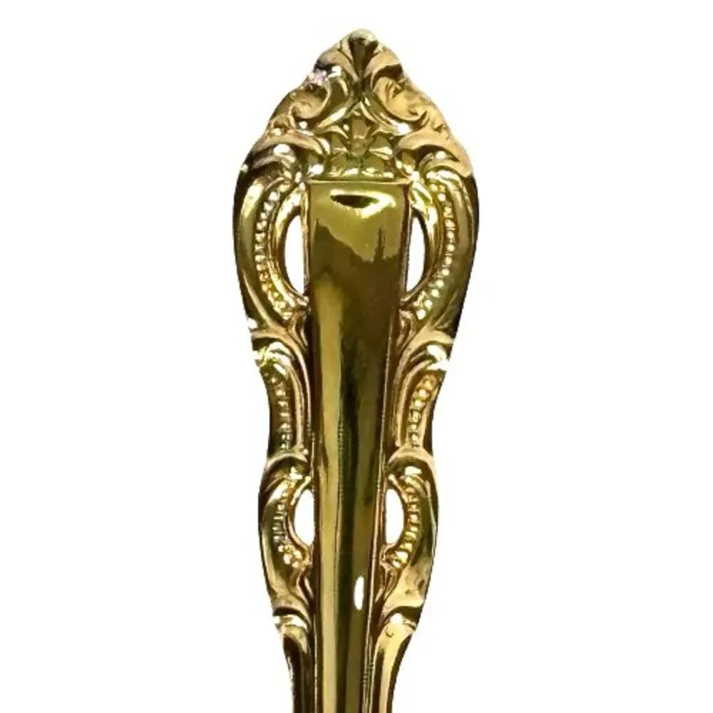 Set of 4 Four Towle Supreme KING ARTHUR GOLD Electroplate Teaspoons 6 1/8